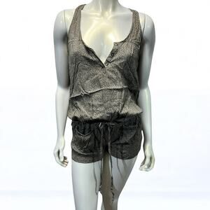 Guess brown & green Cheetah Print Sleeveless Romper